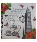SERVIETTE TEA TIME IN LONDON