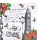 SERVIETTE TEA TIME IN LONDON