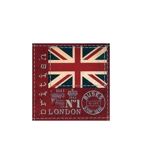 SERVIETTE BRITISH FLAG