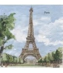 SERVIETTE MONUMENTS DE PARIS
