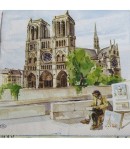 SERVIETTE MONUMENTS DE PARIS
