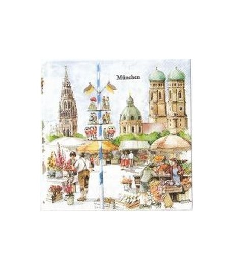 SERVIETTE LES TERRASSES DE MUNICH