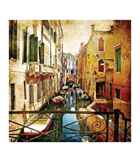 SERVIETTE VENISE ET LES GONDOLES