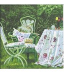 SERVIETTE SALON DE JARDIN