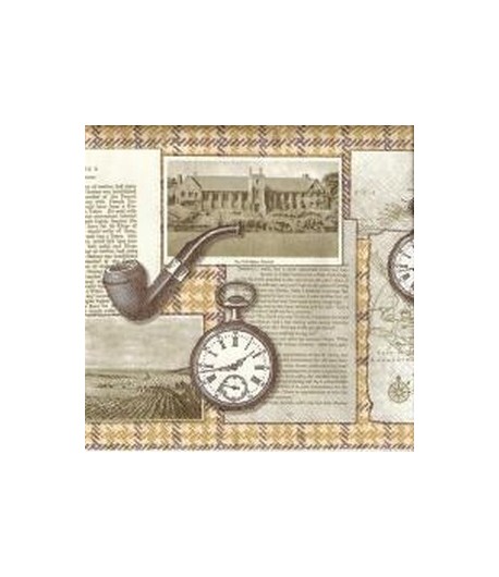 SERVIETTE PIPE ET JOURNAUX