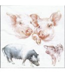 SERVIETTE LES COCHONS