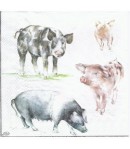 SERVIETTE LES COCHONS