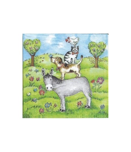 SERVIETTE PYRAMIDE DES AMIS