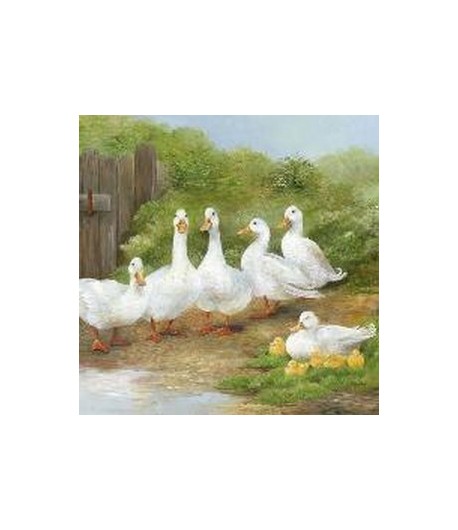 SERVIETTE LES OIES BLANCHES