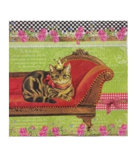 SERVIETTE REINE DES CHATS
