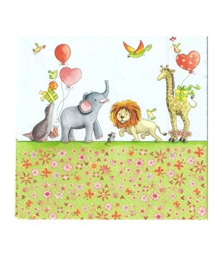 SERVIETTE SAFARI JOLI