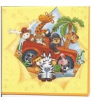 SERVIETTE LES COPAINS DE LA JUNGLE