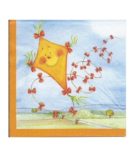 SERVIETTE CERF VOLANT