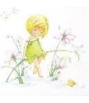 SERVIETTE JOLIE PETITE FILLE