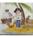 SERVIETTE L'ILE AUX TRESORS