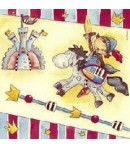 SERVIETTE LE CHEVALIER ET SON CHEVAL