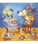 SERVIETTE GATEAU D'ANNIVERSAIRE