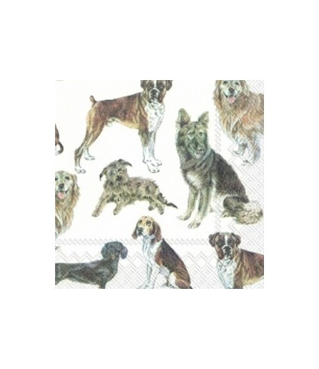 SERVIETTE LES CHIENS 2