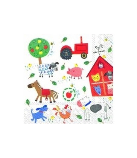 SERVIETTE MA PETITE FERME