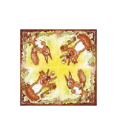 SERVIETTE ECUREUILS VV