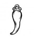 TAMPON BOIS AMULETTE 7.5X6.3CM 