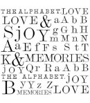 TAMPON CAOUTCHOUC HD - ALPHABET