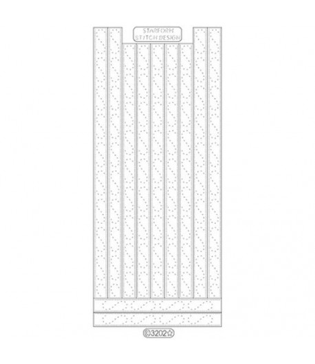 STICKERS BORDURES PAILLETE TRANSPARENT ARGENT