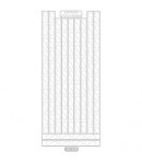 STICKERS BORDURES PAILLETE TRANSPARENT ARGENT