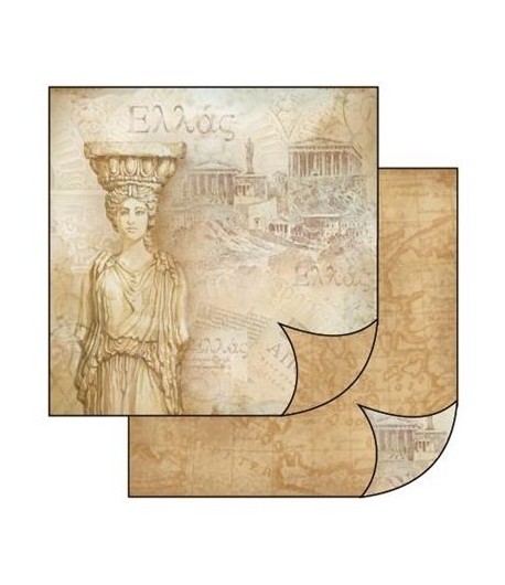 PAPIER GRECE 30 X 30 CM - STAMPERIA SBB129