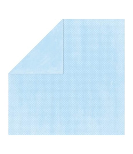 PAPIER BO BUNNY DOUBLE DOT POWDER BLUE 30.5X30.5 CM