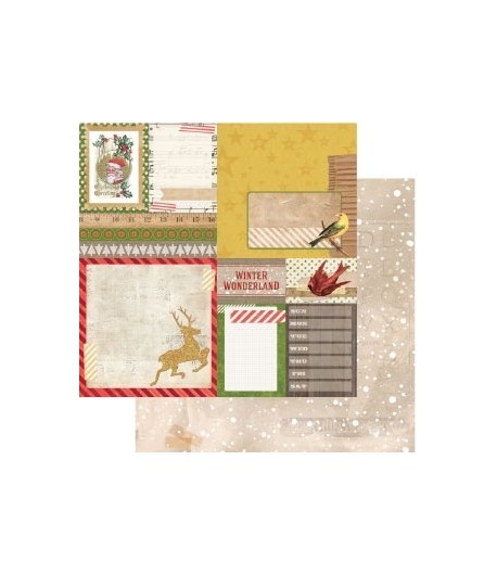 PAPIER FLURRY 30.5 X 30.5 CM - BO BUNNY CHRISTMAS COLLAGE