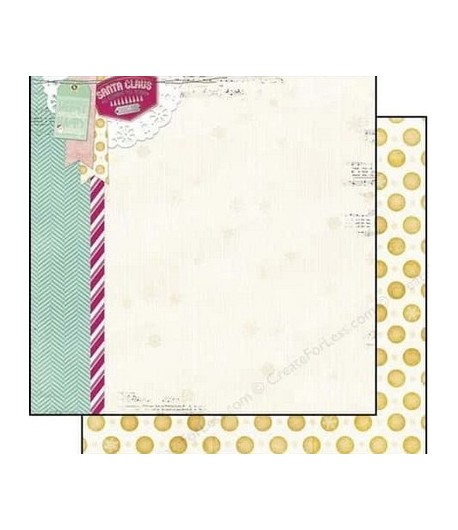 PAPIER LANE 30.5 X 30.5 CM - BO BUNNY CANDY CANE
