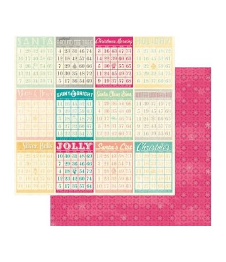 PAPIER HOLIDAY 30.5 X 30.5 CM - BO BUNNY CANDY CANE