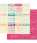 PAPIER HOLIDAY 30.5 X 30.5 CM - BO BUNNY CANDY CANE