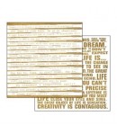 PAPIER TEXTE 30 X 30 CM - STAMPERIA SBB375