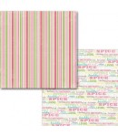 PAPIER SUGAR AND SPICE STRIPE 30.5 X 30.5 CM - CARTA BELLA TRUE FRIENDS