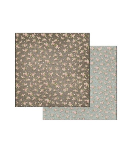 PAPIER FOND FLEURI 30 X 30 CM - STAMPERIA SBB415