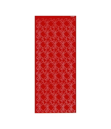 STICKERS NOEUDS ROUGE