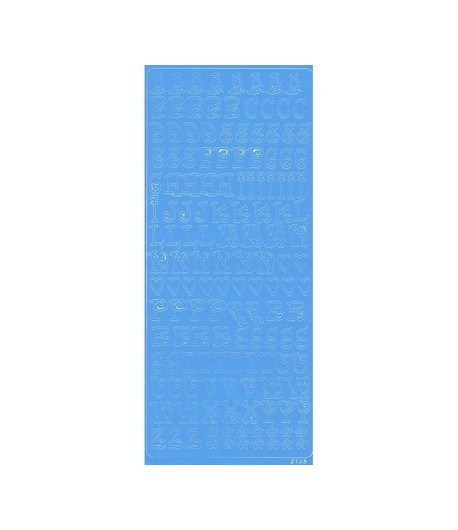 STICKERS LETTRES BLEU