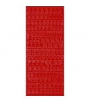 STICKERS LETTRES ROUGE