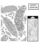 STICKERS PLUMES ARGENT