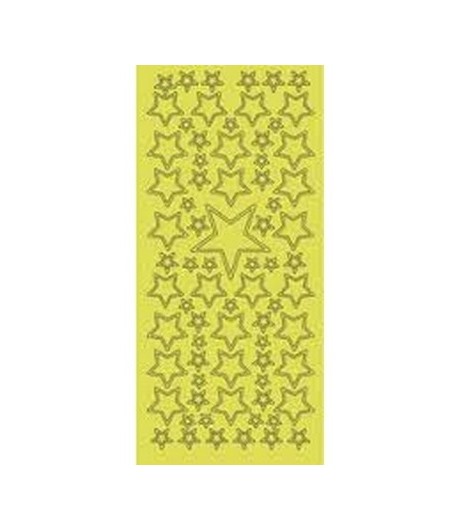 STICKERS ETOILES OR