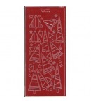 STICKERS SAPINS ROUGE