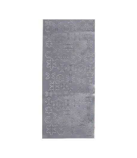 STICKERS FLOCONS ARGENT