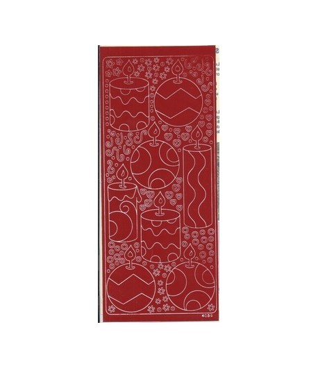 STICKERS BOUGIES ROUGES 501123