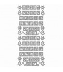 STICKERS CHIFFRES DE L'AVENT OR