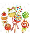 SERVIETTE CAKE POPS DE NOEL