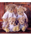 SERVIETTE FAMILLE TEDDY BEAR