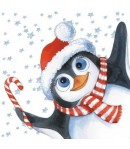 SERVIETTE COCKTAIL EDDY LE PINGOUIN