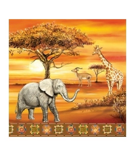 SERVIETTE LA SAVANE AFRICAINE